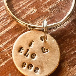 I ❤️the sea A Well Run Life The - I ❤️the sea Key Chain ($19.99) 