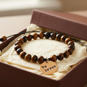 The Be Brave handmade charm bracelet from A Well Run Life