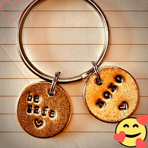 The Be Safe Key Chain, a meaningful military and deployment gift from A Well Run Life