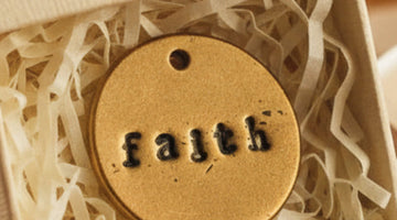Faith handmade bronze charm, a meaningful Easter basket gift from A Well Run Life