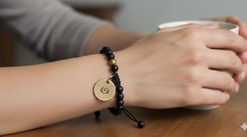 The Guardian Angel Charm, a handmade bronze charm bracelet from A Well Run Life