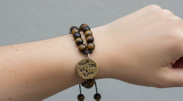One Day at a Time handmade bronze charm, a meaningful get-well gift from A Well Run Life