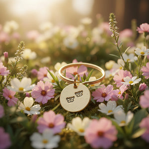 You Give Me Butterflies handmade bronze charm, a meaningful gift for a girlfriend or boyfriend from A Well Run Life