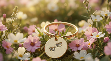 You Give Me Butterflies handmade bronze charm, a meaningful gift for a girlfriend or boyfriend from A Well Run Life