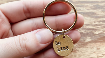 Be Kind handmade bronze charm, a meaningful kindness gift from A Well Run Life
