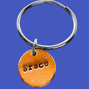 Grace handmade bronze charm, a meaningful empty-nest gift from A Well Run Life