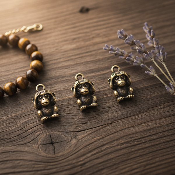 Hear No Evil, See No Evil, Speak No Evil handmade bronze charms — A Well Run Life