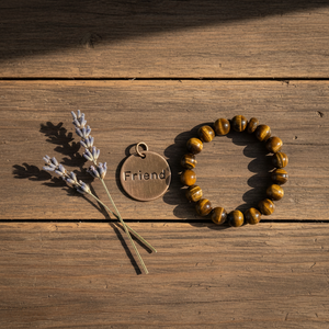 Friend handmade bronze charm — best friend gift by A Well Run Life, Chandler, Arizona