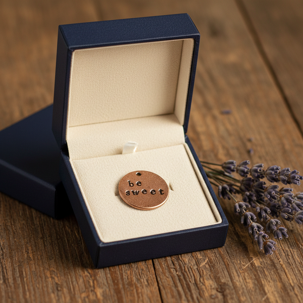 Be Sweet bronze charm — thoughtful gift handmade in Chandler, Arizona