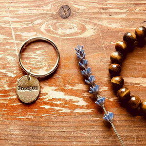 Freedom handmade bronze charm — hand-stamped keepsake