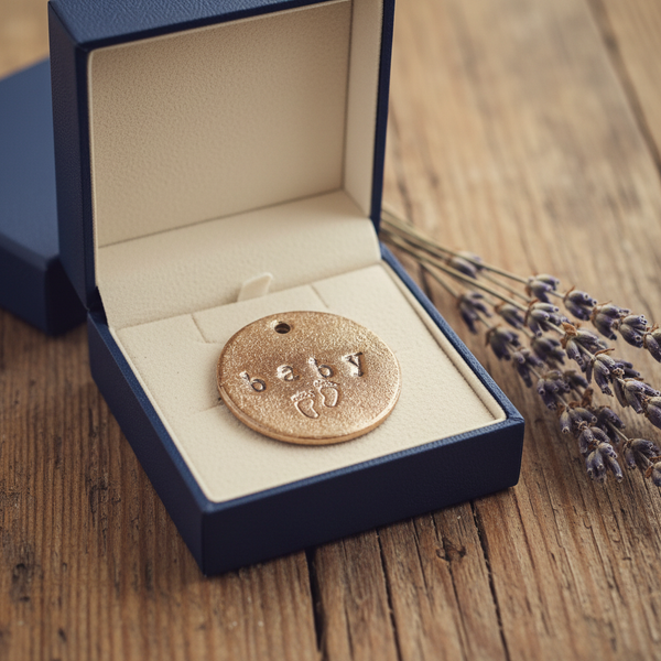 Baby Feet bronze charm — tender keepsake for a little one loved deeply