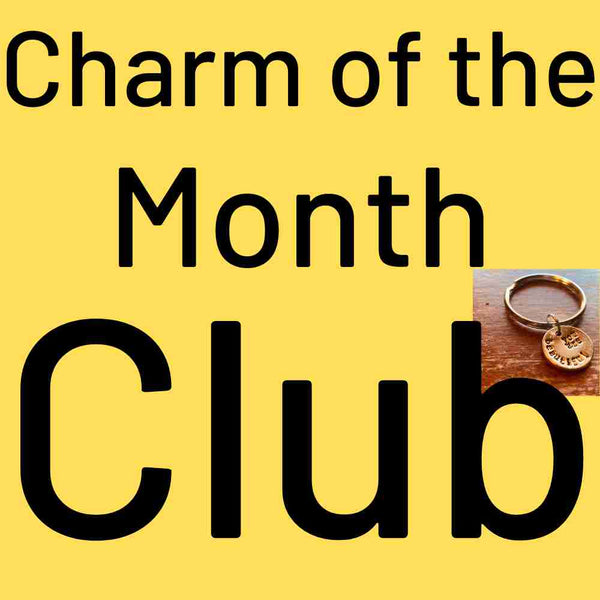 A Well Run Life Handmade Charm of the Month Club — monthly bronze charm subscription gift
