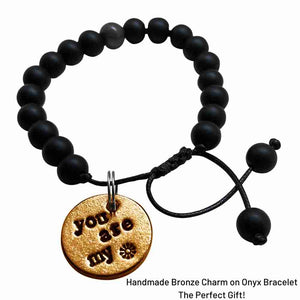 You Are My Sunshine! Special Holiday Gifts A Well Run Life Charm w/ Onyx Bracelet ($24.99) 