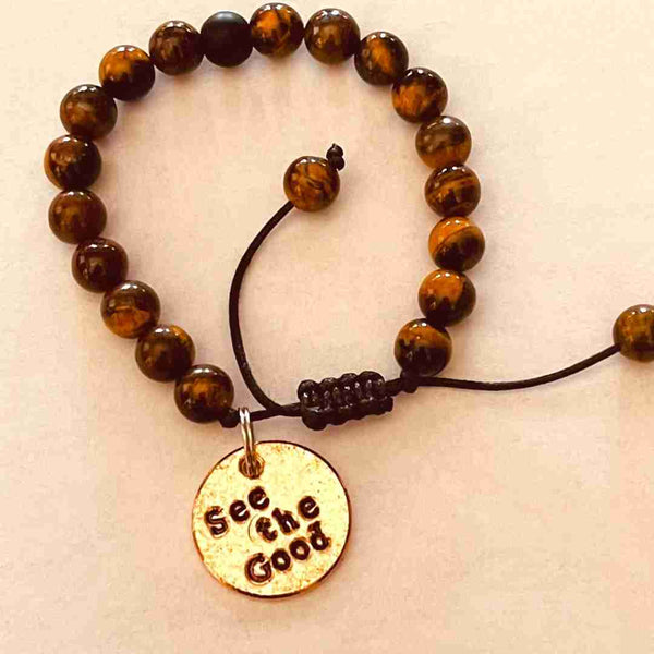 See the Good! A Well Run Life Charm w/ Tiger's Eye Bracelet ($24.99) 